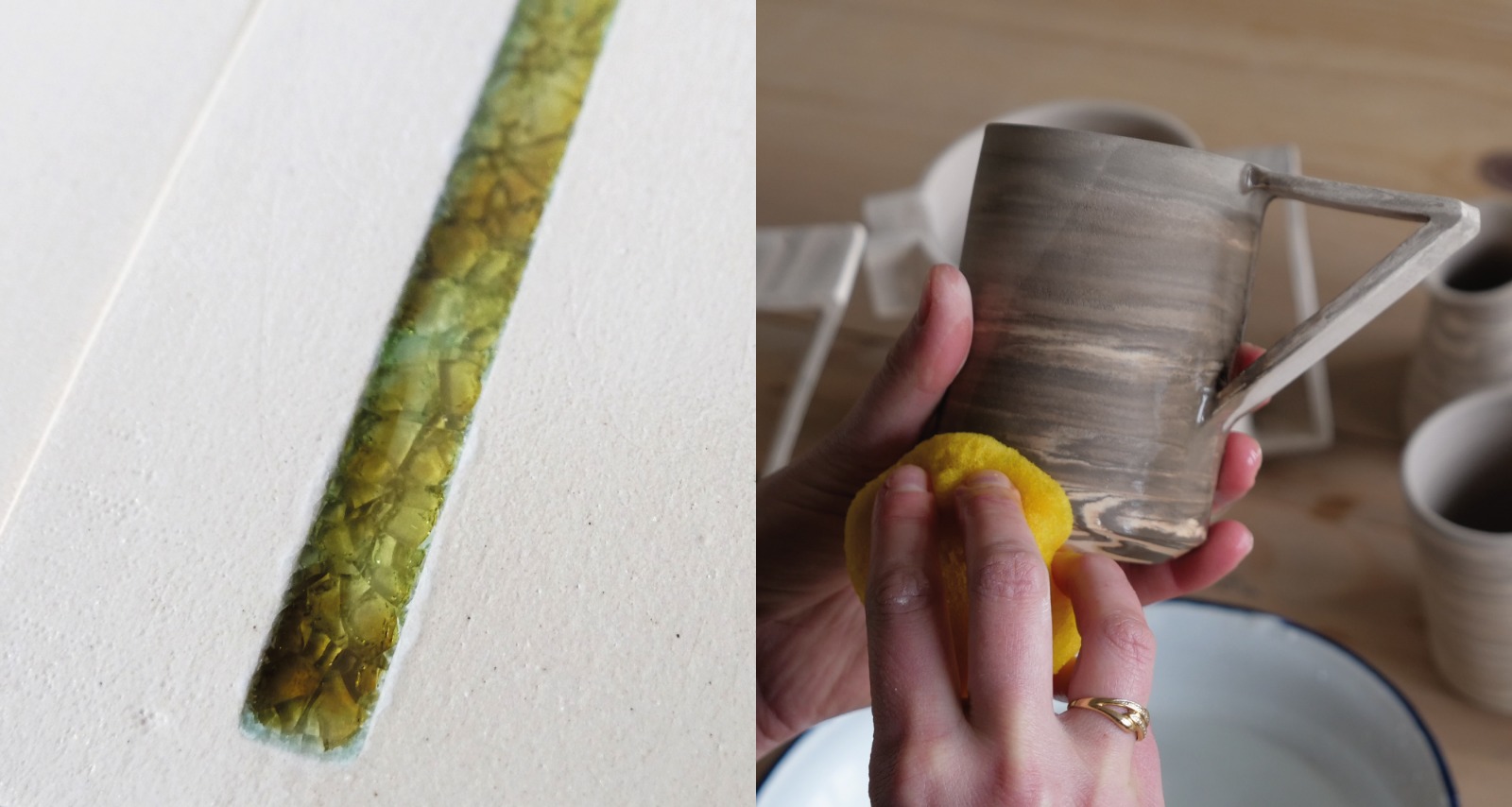 Lucie Le Bouder incrustation verre